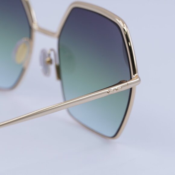 🕶️New Isabel Marant IM 0119/S 0000 IB Sunglasses - Gold Frame, Green Lenses - Picture 10 of 11